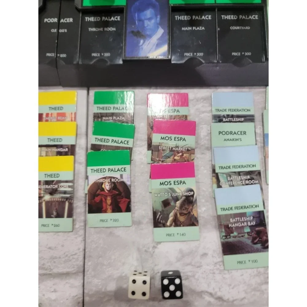 Monopoly Star Wars Episode 1 3D Collectors Edition Board‎ Game 1999 Complete